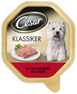 Cesar s hovädzím a kuracím mäsom vanička 150 g