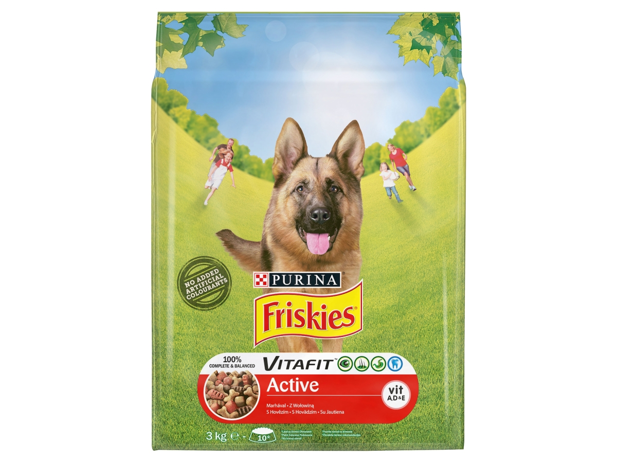 Friskies Vitafit Active Granuly s hovädzím mäsom 3 kg