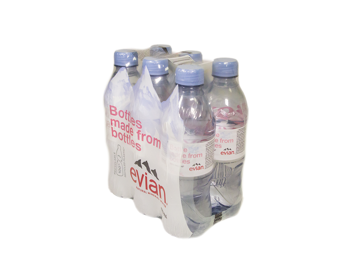 Evian prírodná minerálna voda 24 x 500 ml vratná PET fľaša