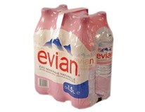 Evian prírodná minerálna voda 6x1,5 l vratná PET fľaša