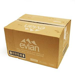 evian Prírodná minerálna voda 20 x 330 ml SKLO