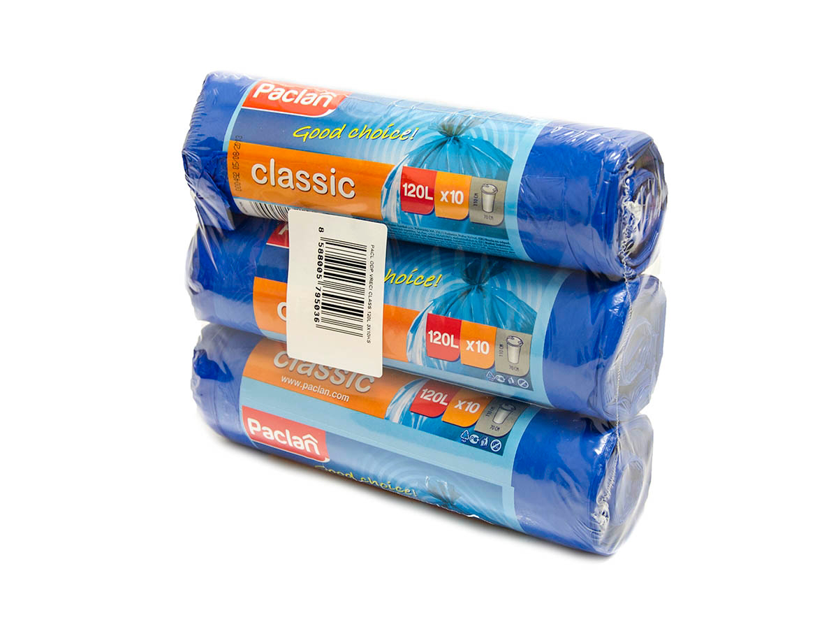 PACLAN Classic Vrecia na odpad 120 l 3 x 10 ks 