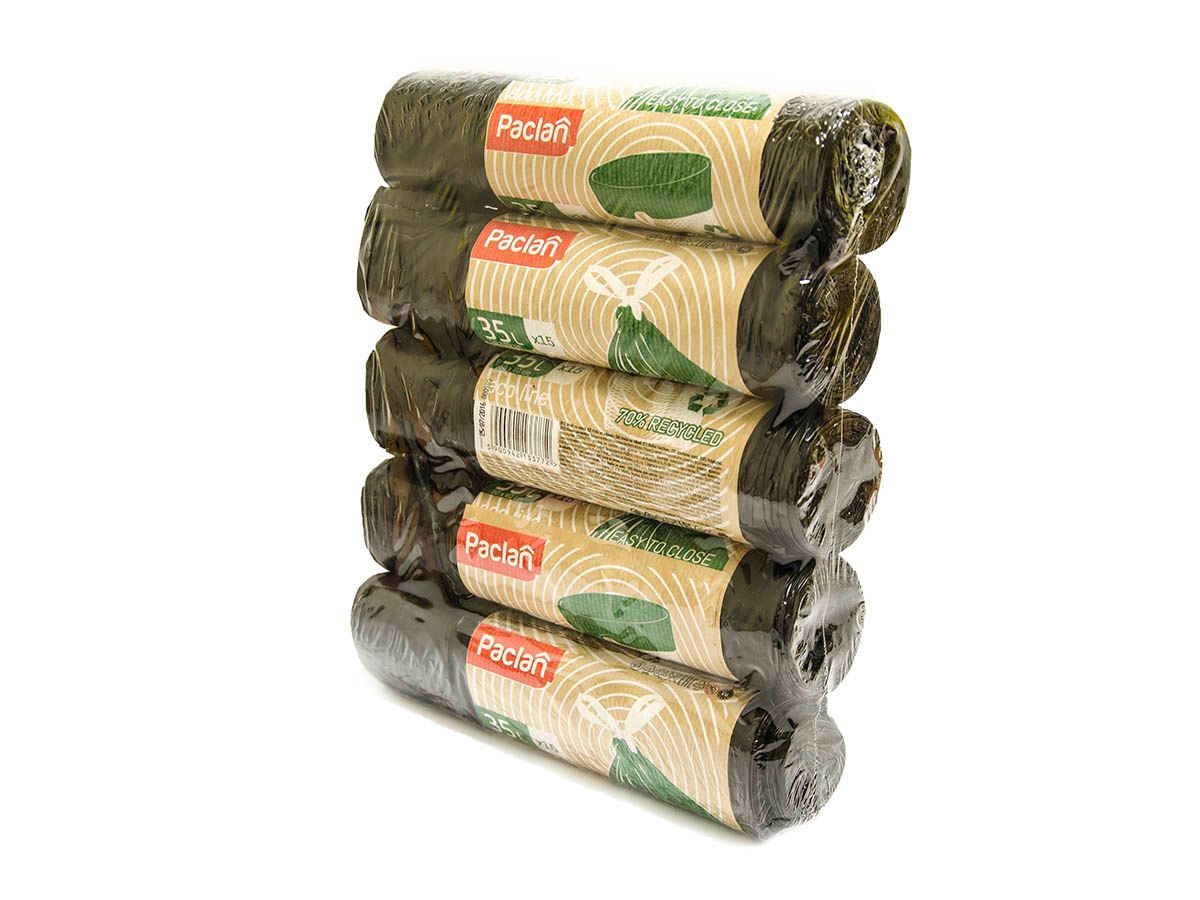 PACLAN Eco line Vrecia na odpad 35 l 5 x 15 ks 