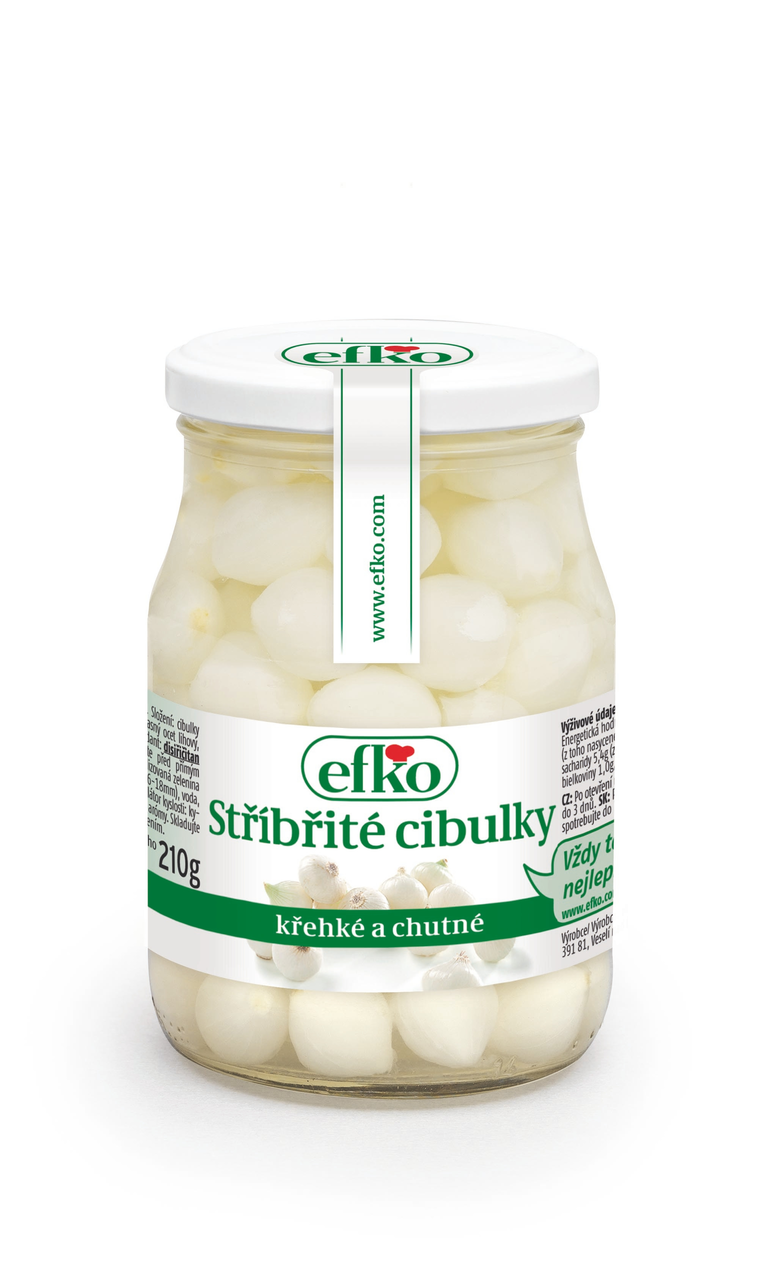 EFKO Cibuľky strieborné 330 g