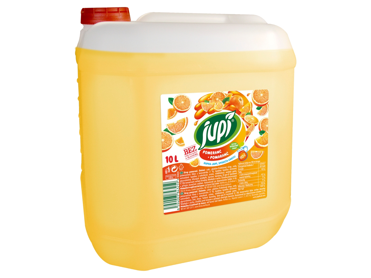 Jupí sirup pomaranč 10 l PET