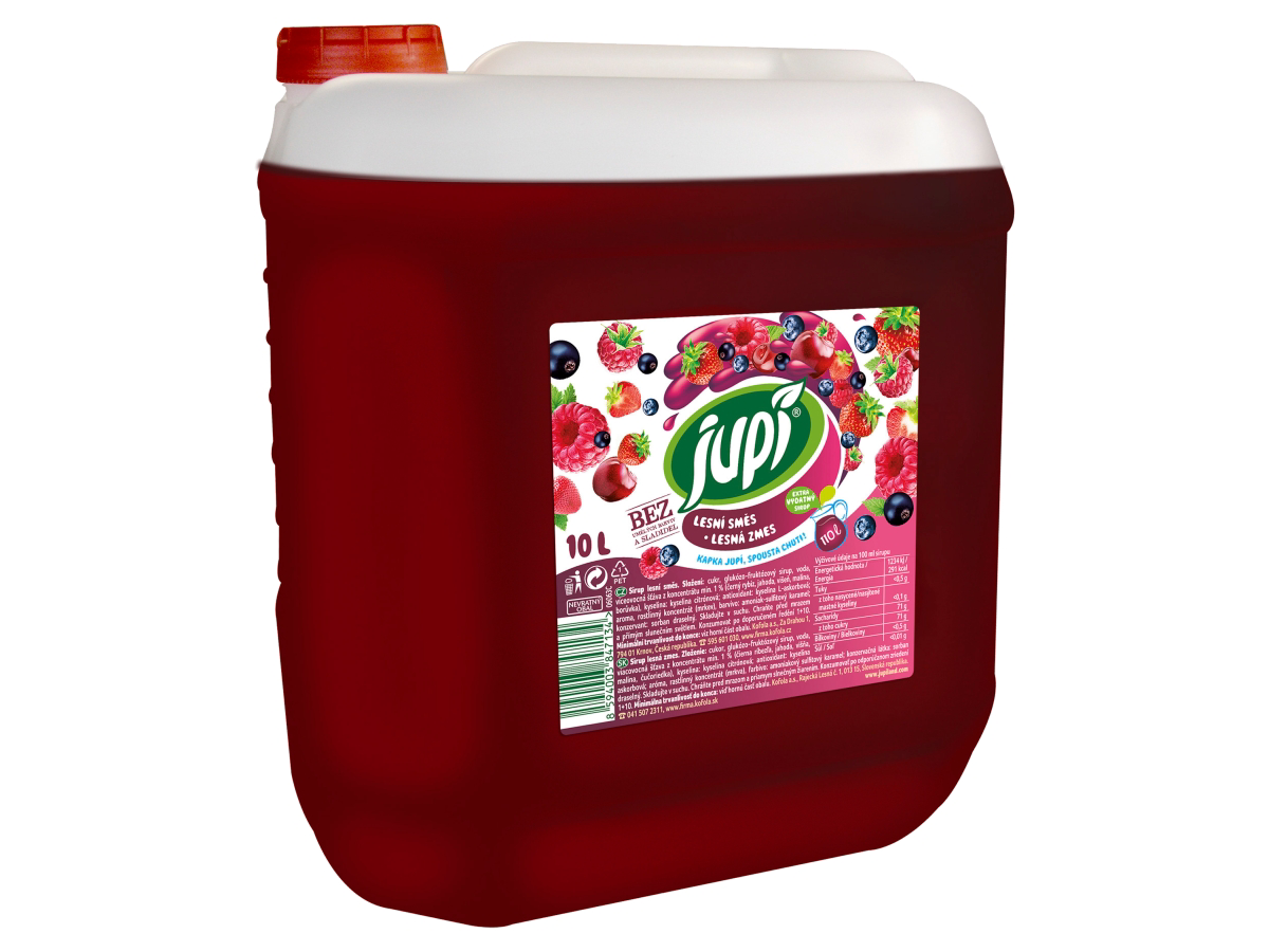 Jupí sirup lesná zmes 10 l PET