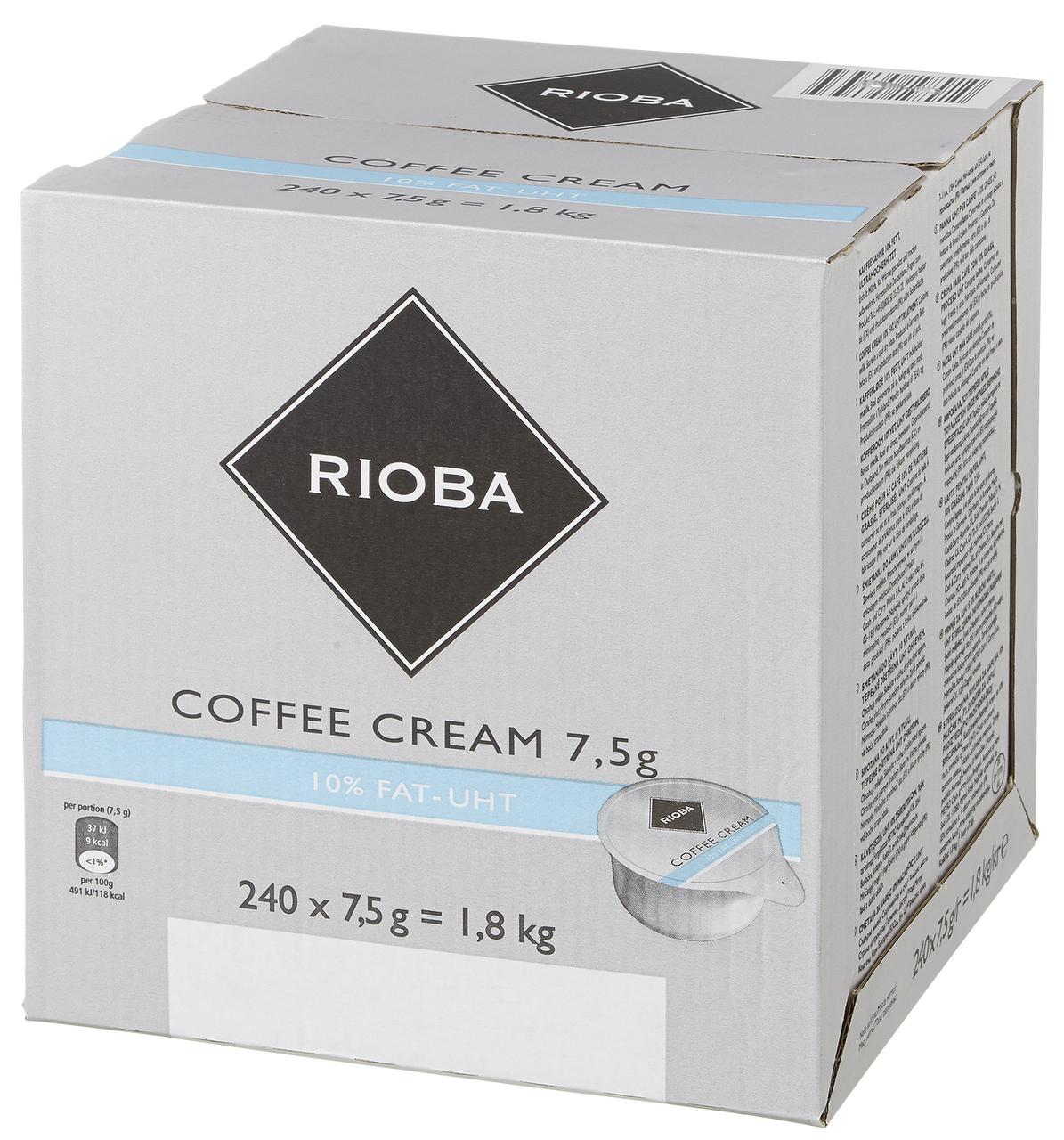 RIOBA Smotana do kávy (1800 g) chlad. 240 x 7,5 g