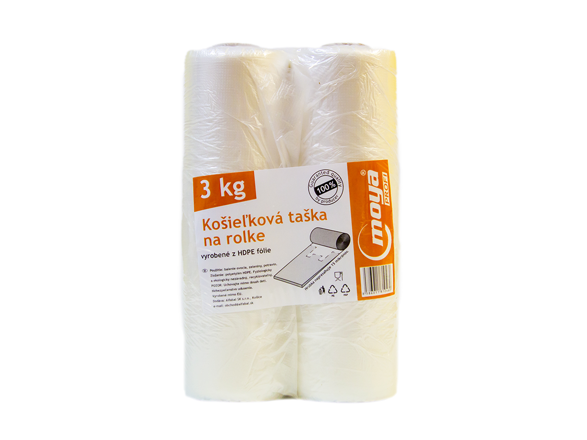 moya Tašky košieľkové na rolke 3 kg 2x 250 ks