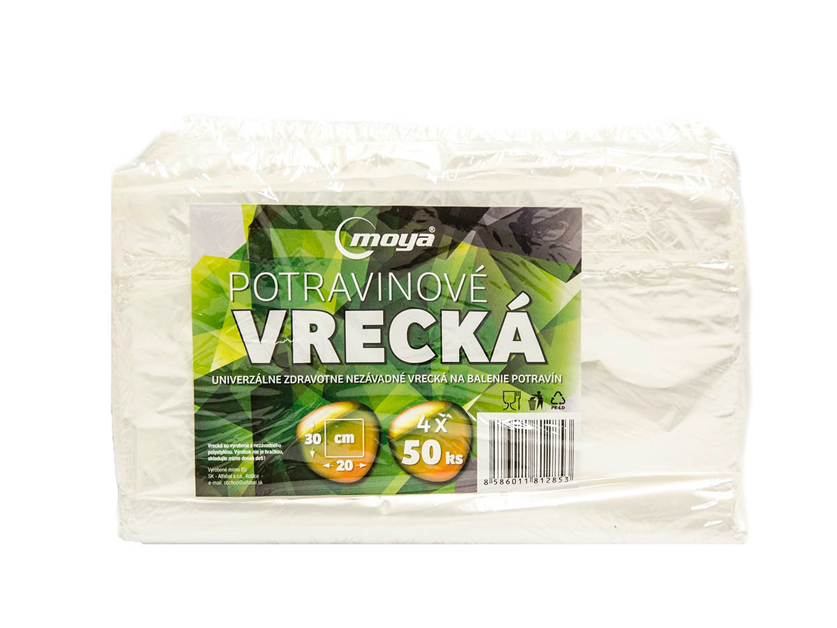 moya Vrecká 20 x 30 cm 4x 50 ks blok