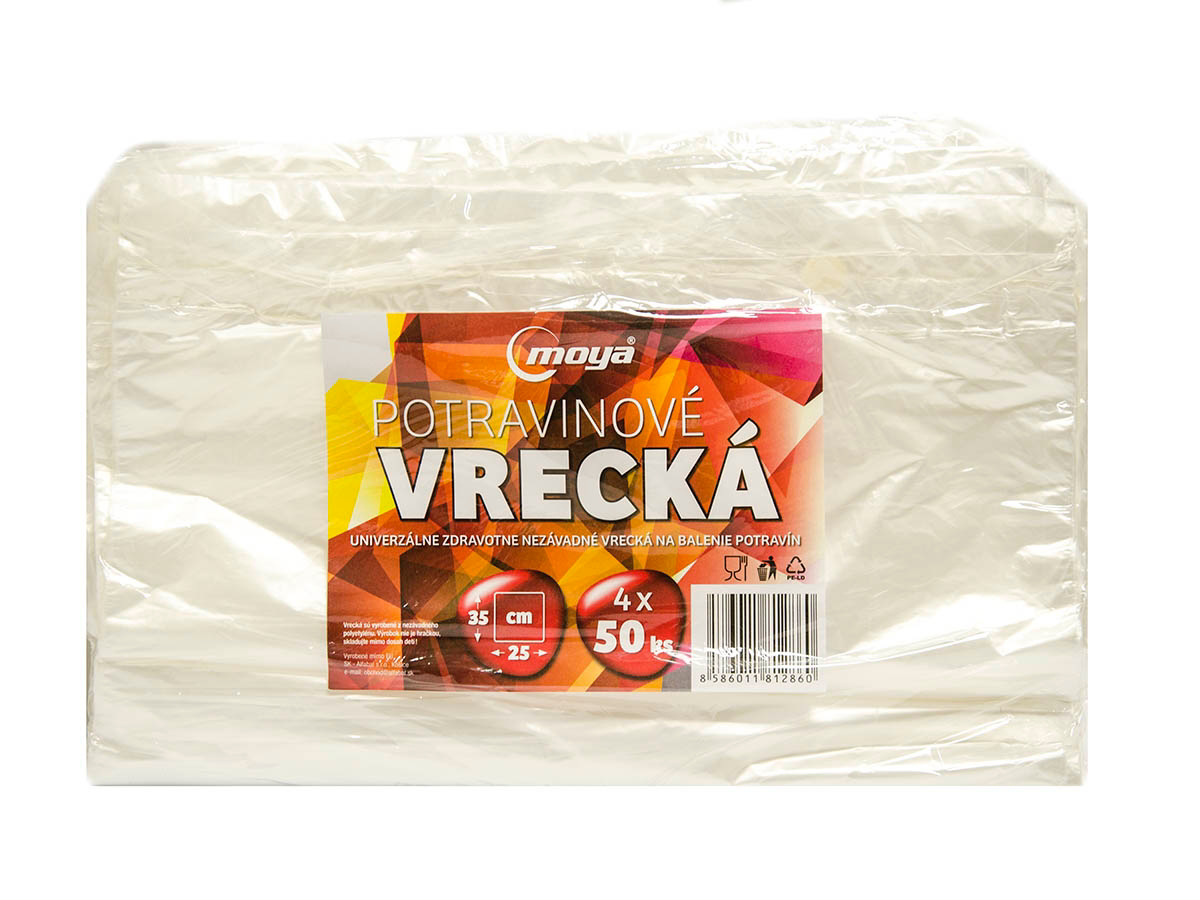 moya Vrecká 25 x 35 cm 5x 50 ks blok