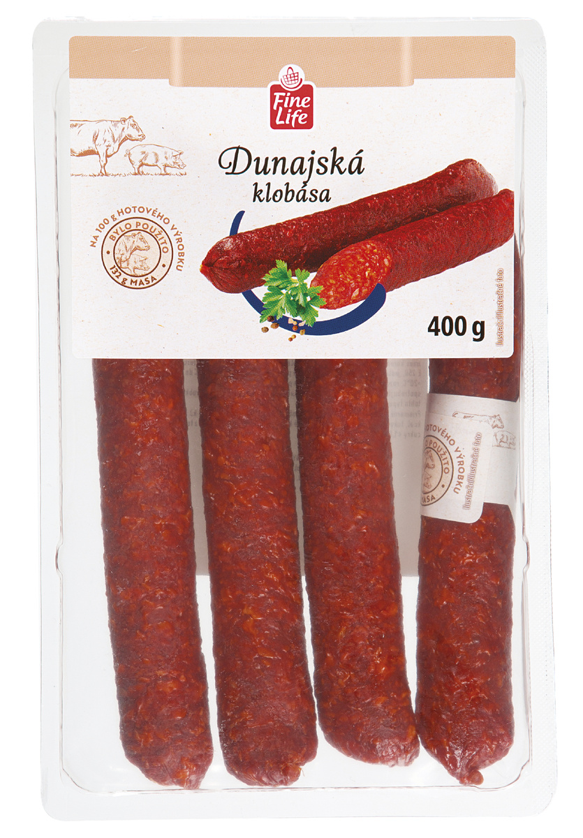 Fine Life Dunajská klobása chlad. 400 g