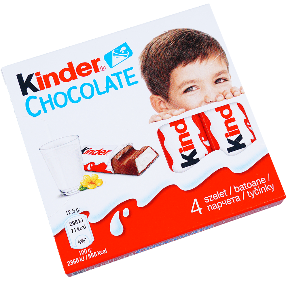 kinder Chocolate T4 tyčinka z mliečnej čokolády 20 x 50 g