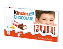 Kinder Chocolate T8 tyčinka z mliečnej čokolády 10x100 g