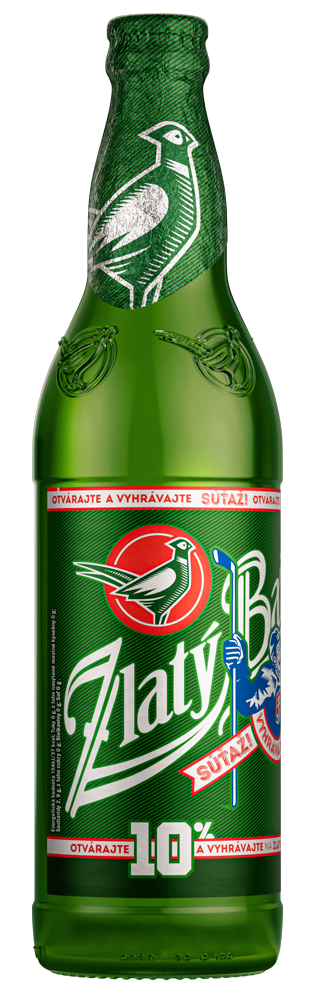 Zlatý Bažant pivo 10° 20 x 500 ml SKLO