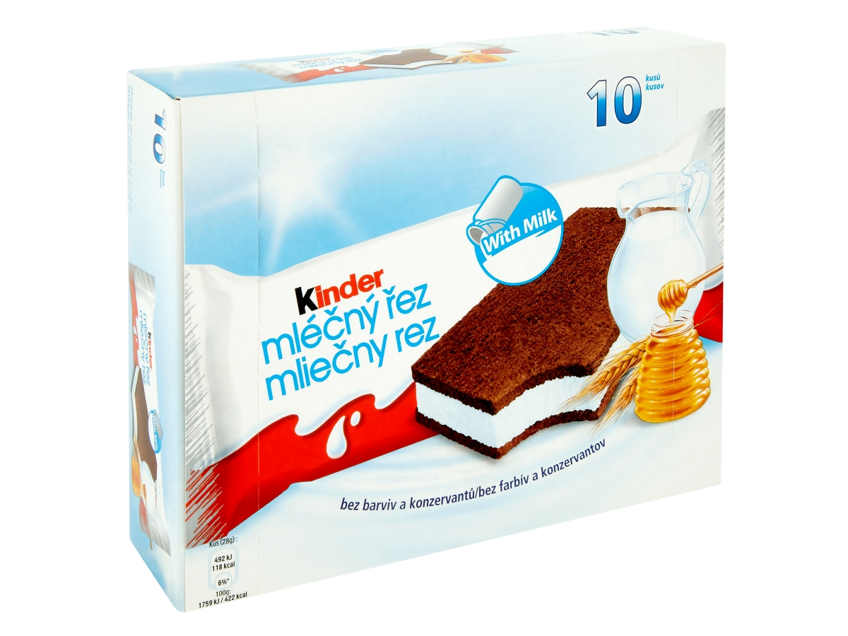 kinder mliečny rez chlad. 10 x 28 g