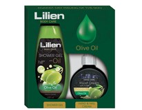 Lilien Olivový olej darčeková sada (sprchovací olej 400ml+krém na ruky 300ml)