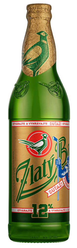 Zlatý Bažant pivo 12° 20 x 500 ml SKLO