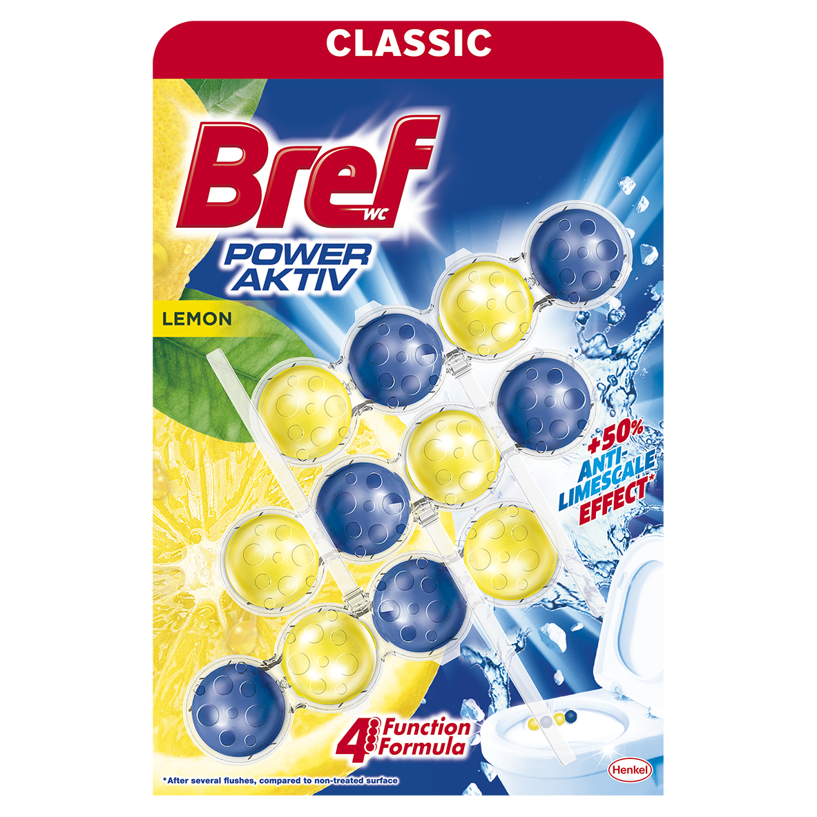 Bref Power Aktiv Lemon 3x50 g