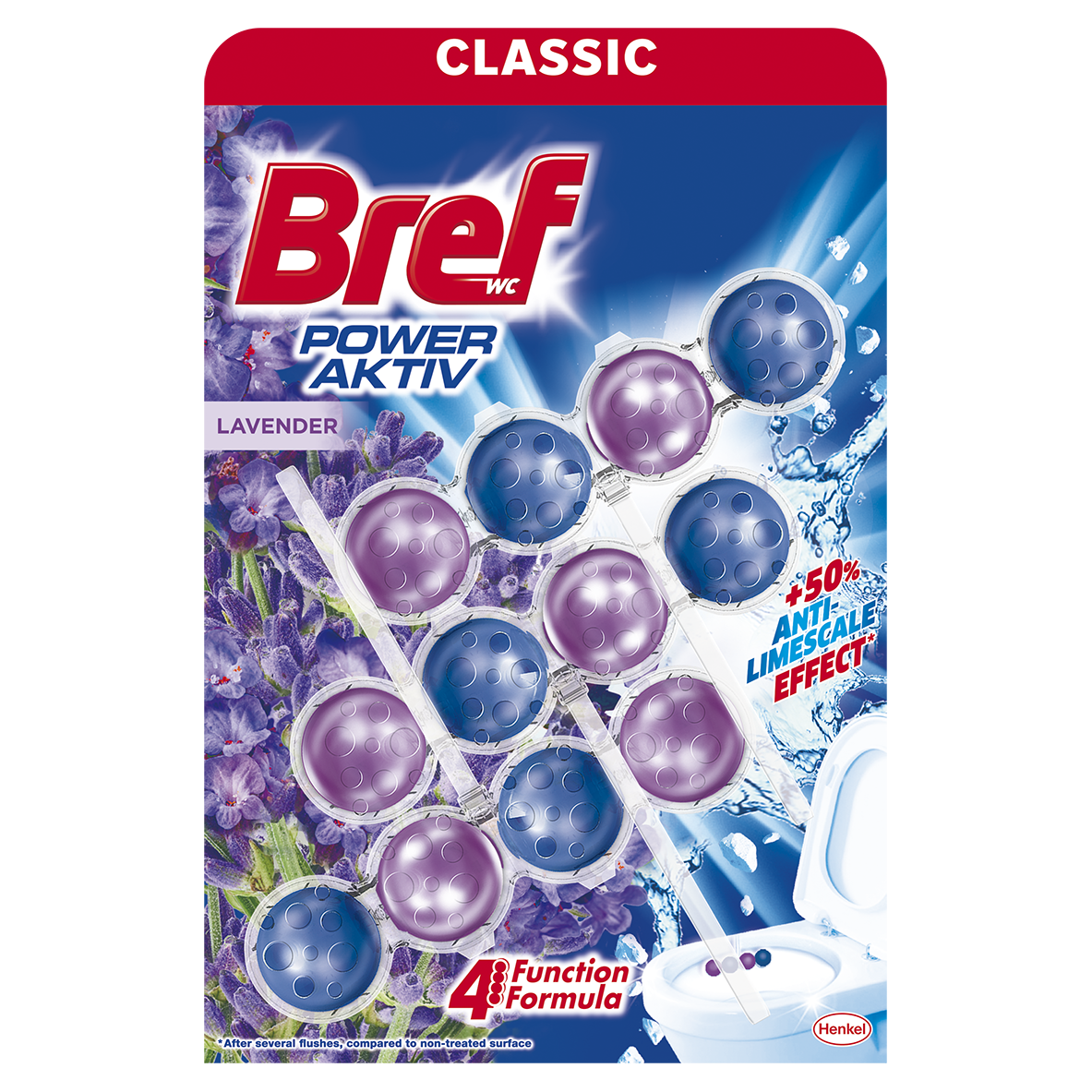 Bref Power Aktiv Lavender 3x50 g