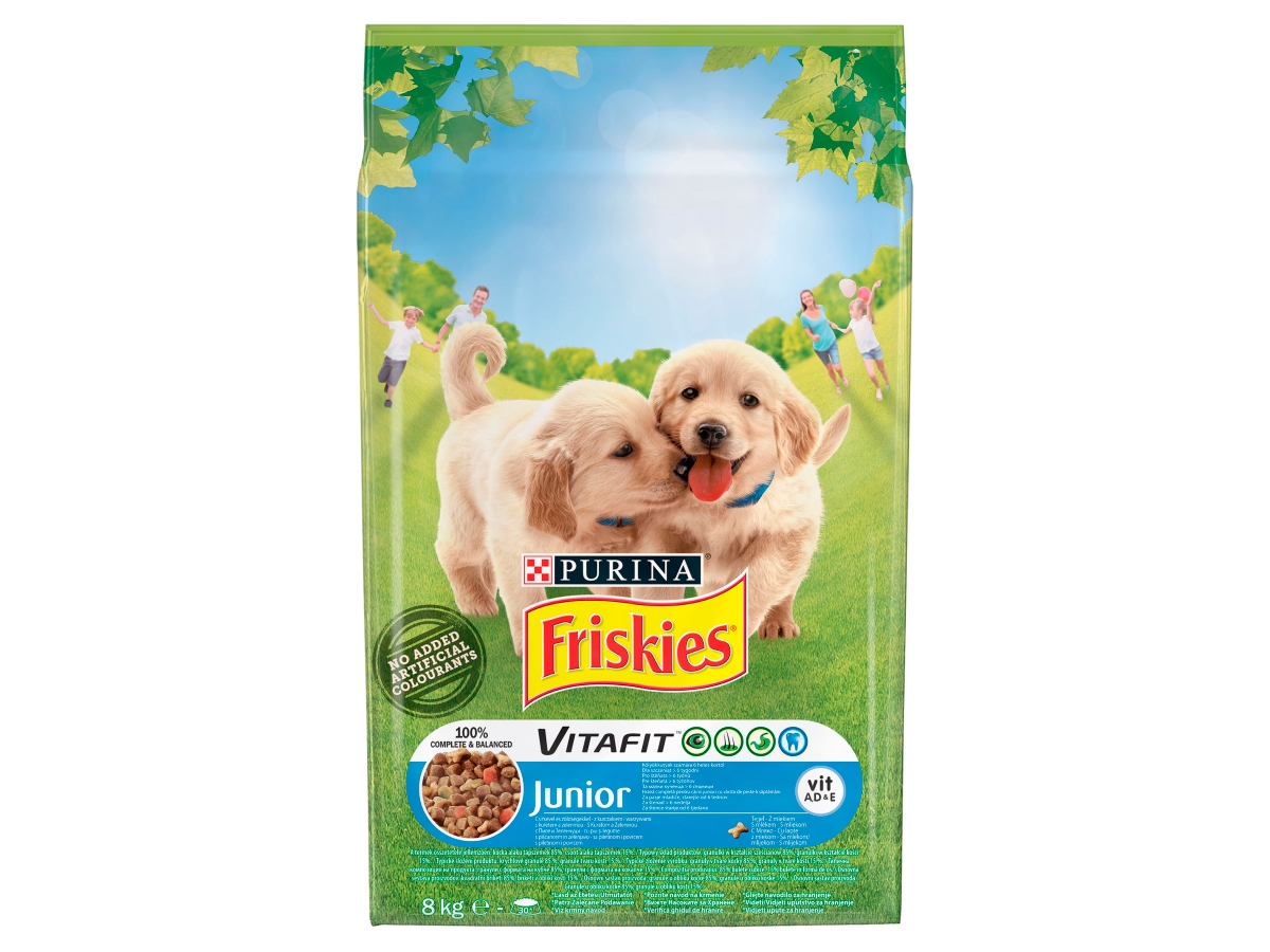 Friskies Junior Granuly s kuracím mäsom 8 kg