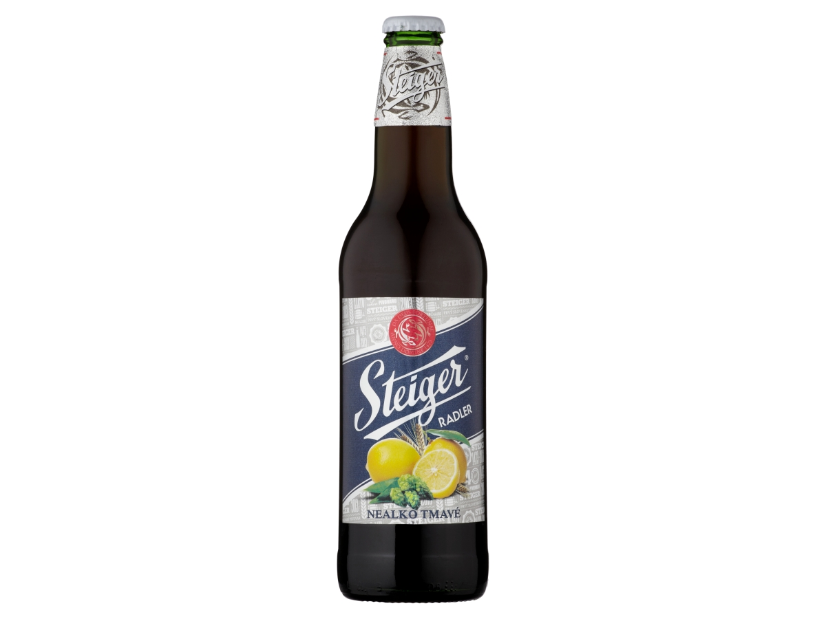 Steiger pivo nealkoholické tmavé citrón 20 x 500 ml SKLO