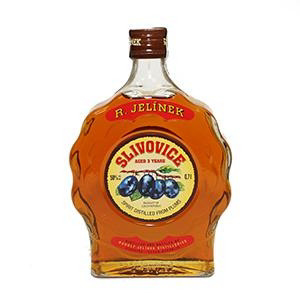 Rudolf Jelínek Slivovica zlatá 50% budík 700 ml