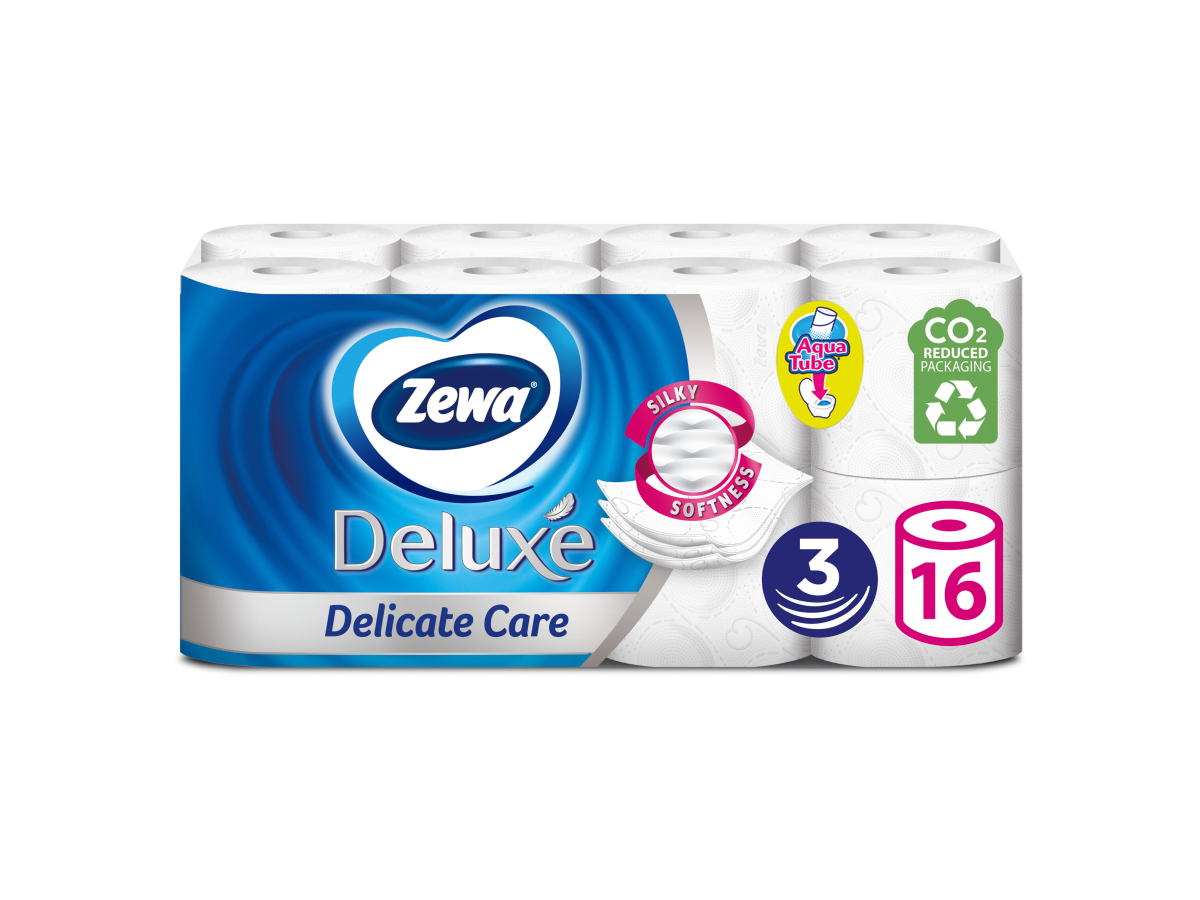 Zewa Deluxe Pure White toaletný papier 3-vrstvový 20,7m 150útr. 16 ks