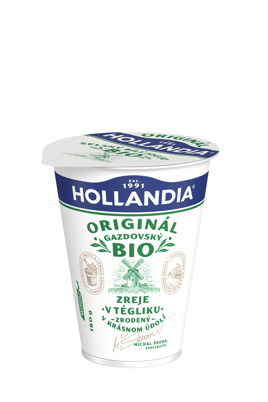 HOLLANDIA Gazdovský jogurt biely BIO chlad. 180 g