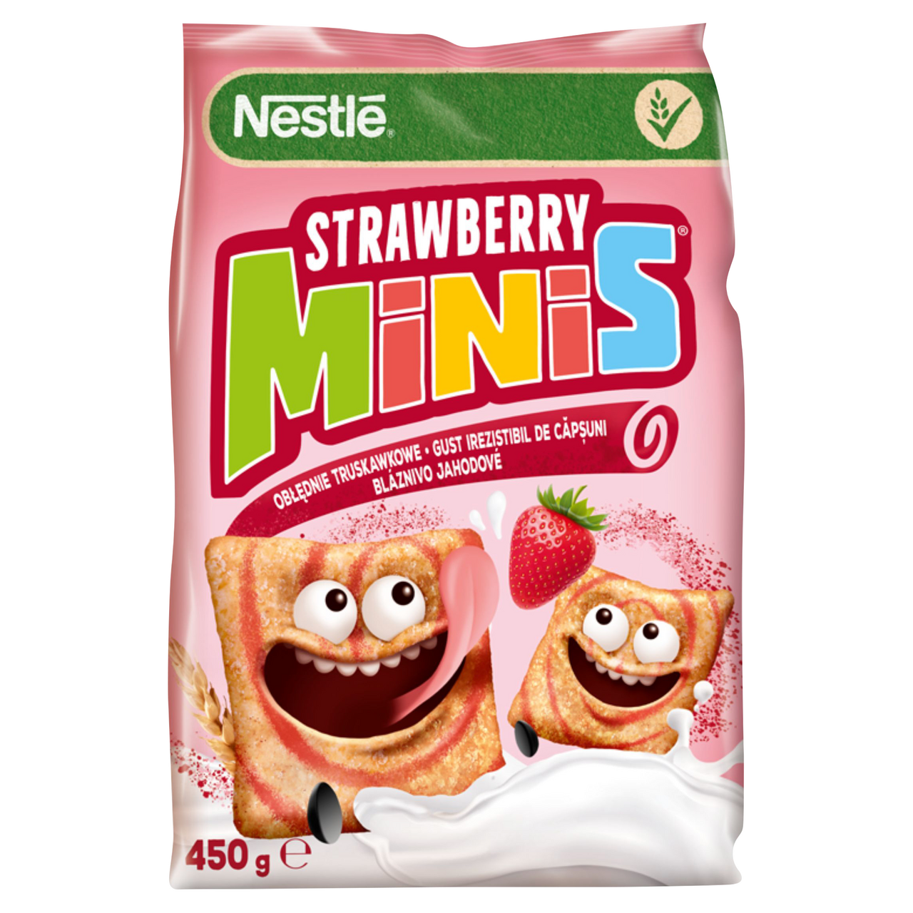 Nestlé Strawberry minis cereálie 450 g