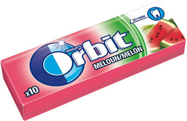 Orbit žuvačky watermelon dražé 30 x 14 g