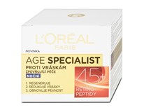 L'Oréal Age Specialist nočný krém proti vráskam 45+ 1x50 ml
