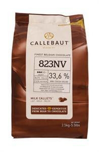 CALLEBAUT mliečna čokoláda polevová 33,6 % 2,5 kg