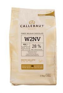 CALLEBAUT biela čokoláda polevová 28 % 2,5 kg
