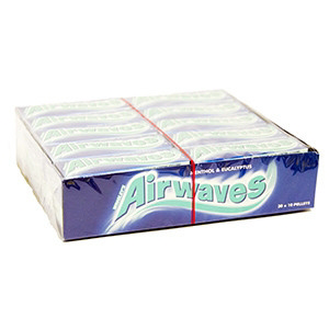 Airwaves žuvačky mentol eukalyptus dražé 30 x 14 g