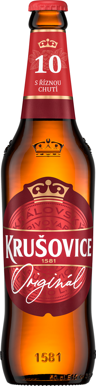 KRUŠOVICE Královský originál pivo 10° 20 x 500 ml SKLO