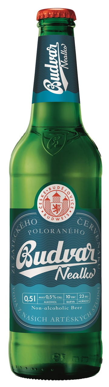 BUDVAR pivo nealkoholické 20 x 500 ml SKLO