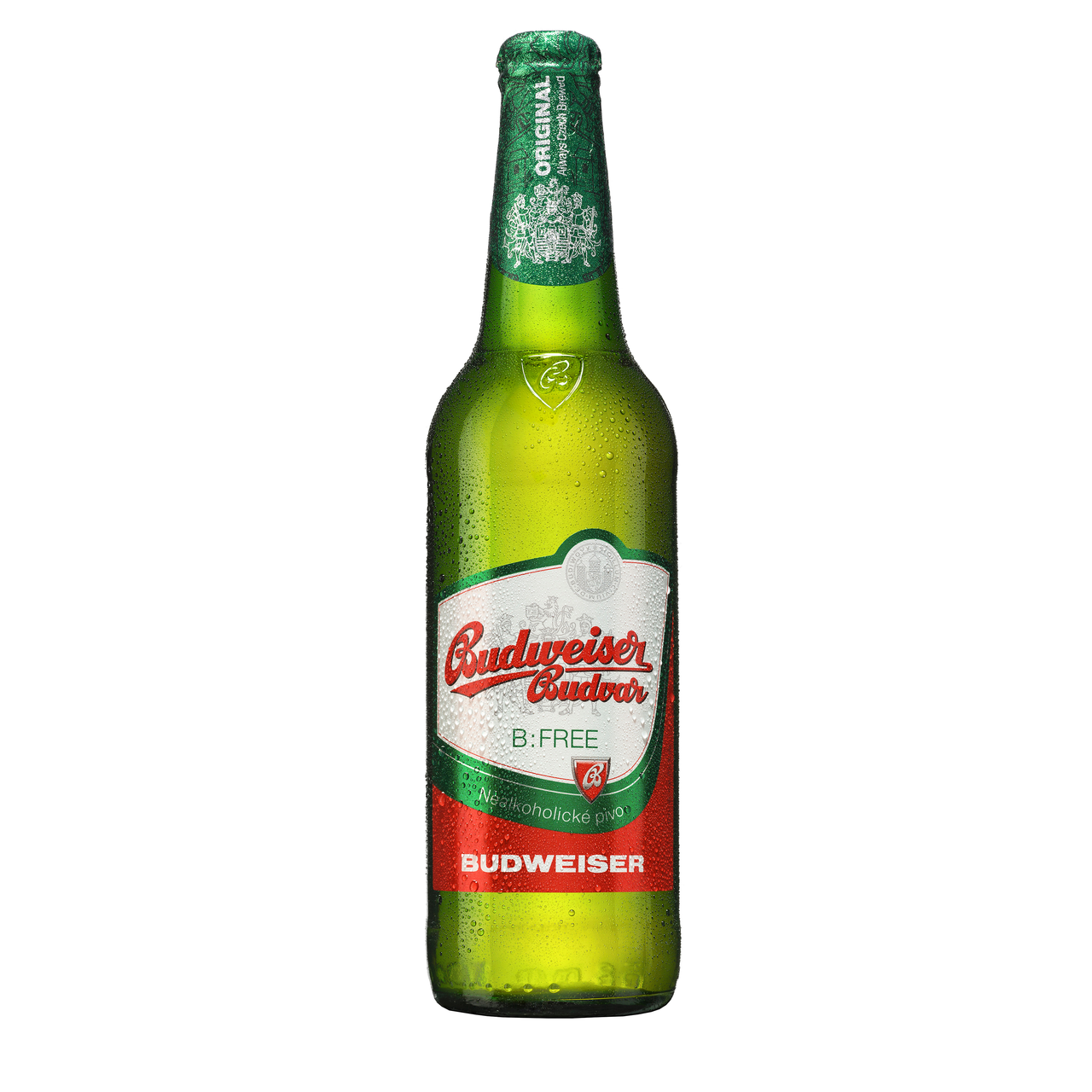 BUDVAR pivo nealkoholické 20 x 500 ml SKLO