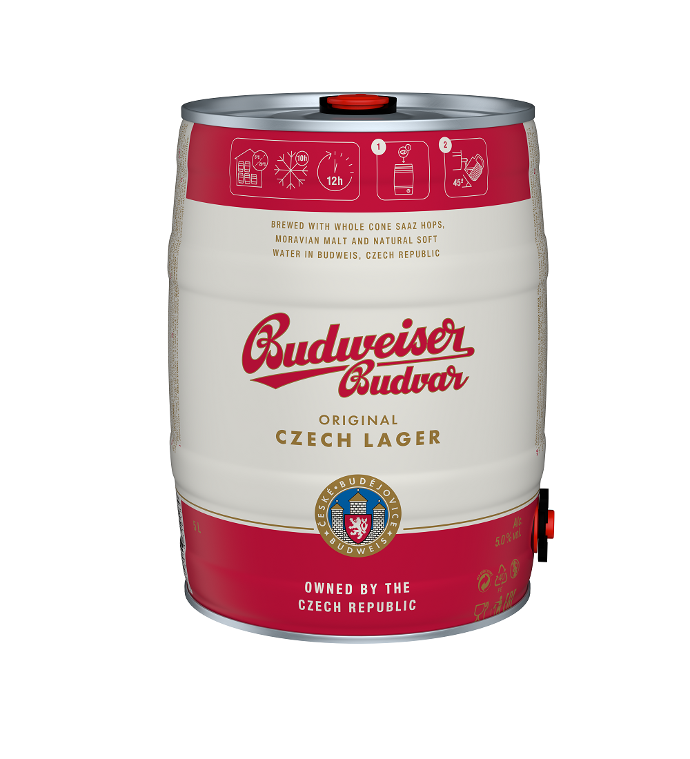 BUDVAR pivo 12° 5 l súdok