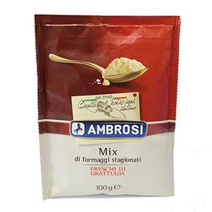 AMBROSI Mix talianskych syrov strúhaný chlad. 100 g