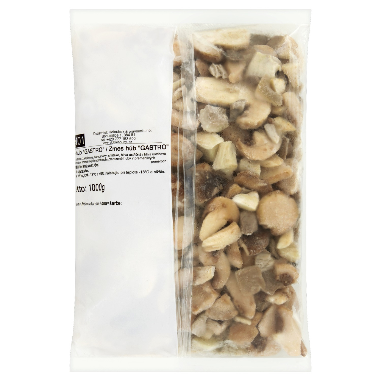 HOLOUBEK A PRAVNUCI Zmes húb gastro mraz. 1 kg