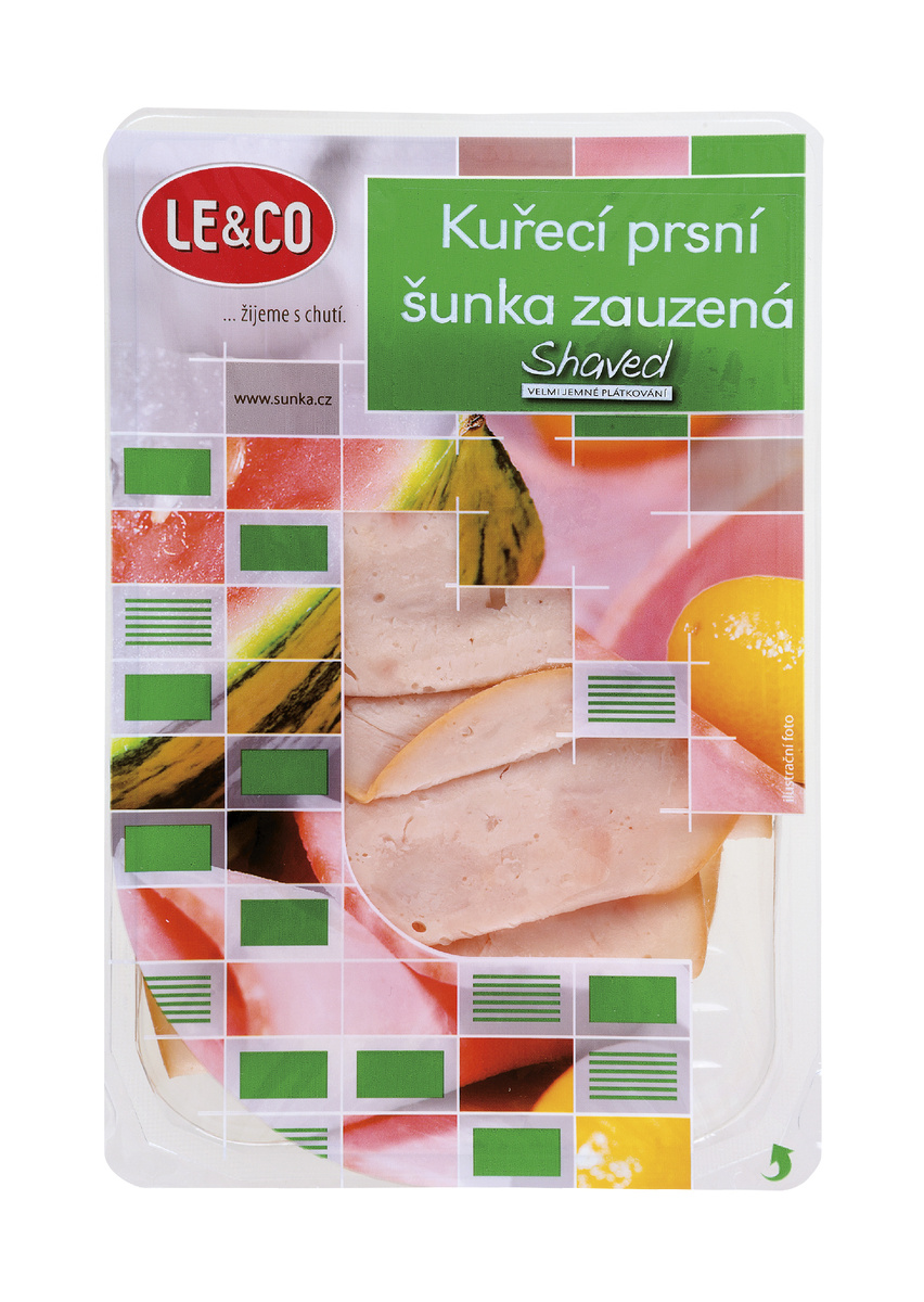 LE&CO Kuracia Šunka výberová shaved chlad. 100 g