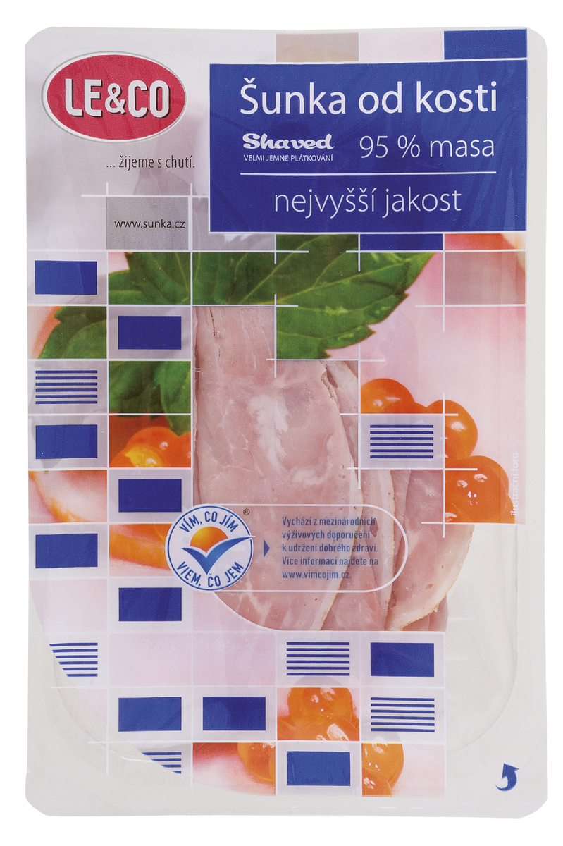 LE&CO Šunka od kosti najvyššej akosti shaved chlad. 100 g