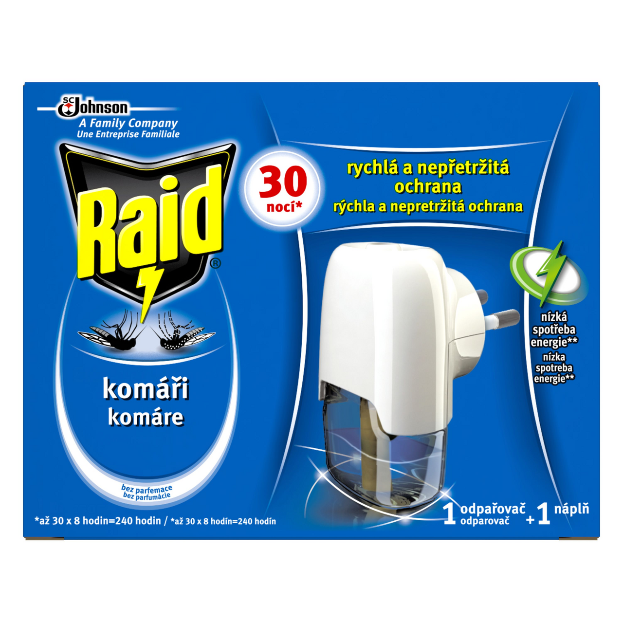 Raid elektrický odparovač s tekutou náplňou 30 nocí 1 ks