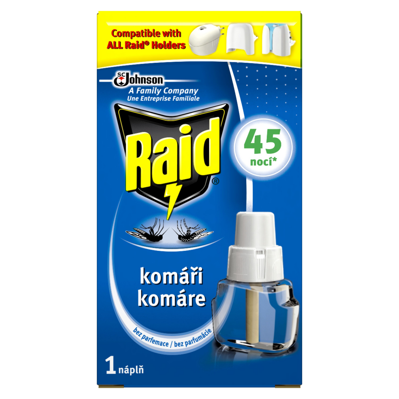 Raid elektr.tekutá náhradná náplň 45 nocí 27 ml