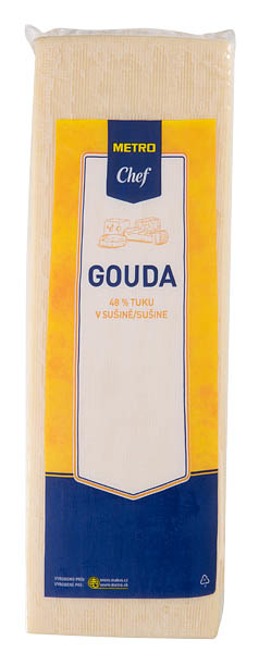 METRO Chef Gouda 48 % tehla chlad. váž. cca 3 kg