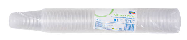 aro Pohár transparentný plast 200 ml 100 ks