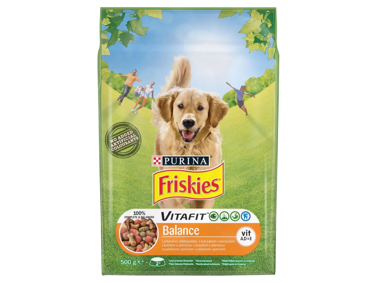 Friskies Balance Granuly s kuracím mäsom a zeleninou 500 g