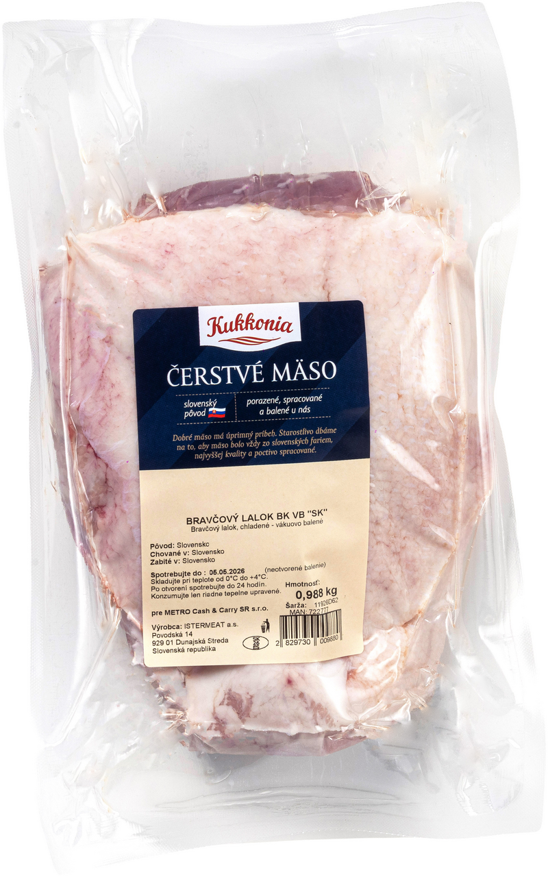 Istermeat Bravčový lalok bez kosti SK vákuovo balený chlad. váž. cca 1,5 kg