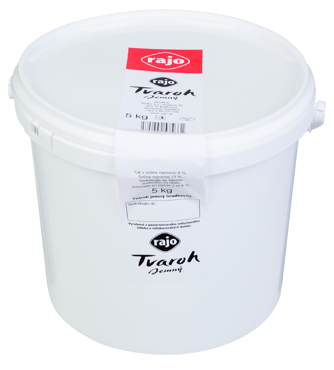 rajo Tvaroh jemný hrudkovitý polotučný chlad. 5 kg