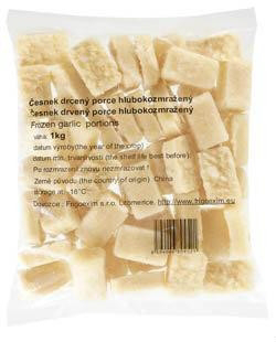 FRIGOEXIM Cesnak drvený porcie mraz. (50 x 20 g) 1 kg